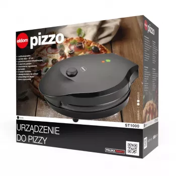 ELDOM ST1000 Elektrischer Pizzamaker 1450W Schwarz 30cm Antihaft