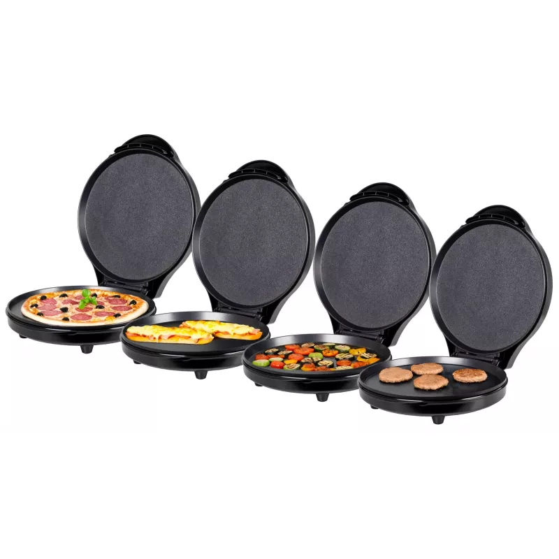 ELDOM ST1000 Elektrischer Pizzamaker 1450W Schwarz 30cm Antihaft