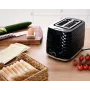 ELDOM TO280C Toaster TOSTI, Brötchenaufsatz, Auftausystem, Schwarz