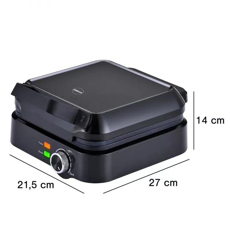 ELDOM WA900 Waffeleisen 1200W Schwarz
