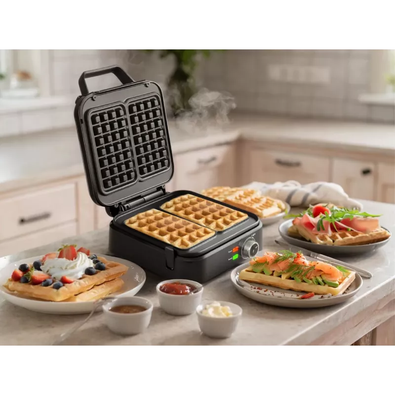 ELDOM WA900 Waffeleisen 1200W Schwarz