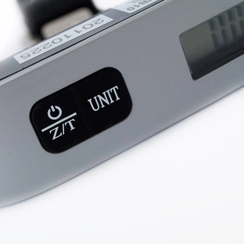 ELDOM WB10 Digitale Gepäckwaage 50 kg mit hintergrundbeleuchtetem LCD, Edelstahlhaken, Tara- und Haltefunktionen