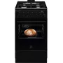 Electrolux 600 Series Gasherd mit Elektrobackofen, Schwarz, 50 cm