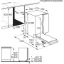 Electrolux E62LD100S vollintegrierter Geschirrspüler, 13 Maßgedecke, Energieklasse D, 44 dB, AirDry, Invertermotor