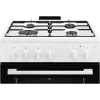 Electrolux LKG604012W Freistehender Gasherd mit Gasbackofen, 60 cm, Weiß