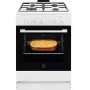 Electrolux LKG604012W Freistehender Gasherd mit Gasbackofen, 60 cm, Weiß