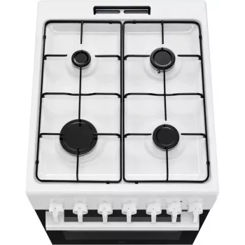 Electrolux LKK520032W Freistehender Herd mit Gaskochfeld und Elektrobackofen, 50 cm, Weiß