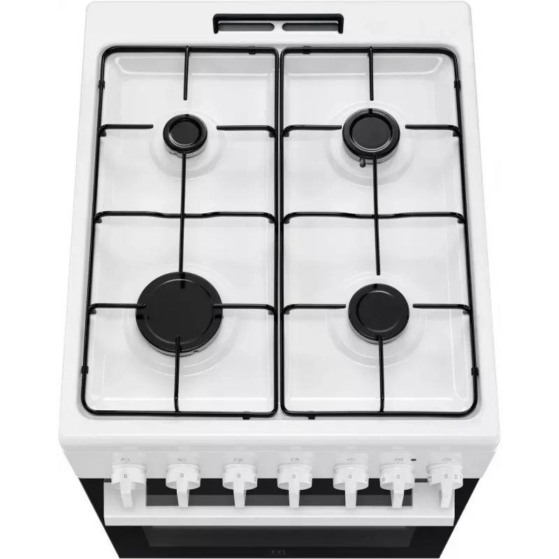 Electrolux LKK520032W Freistehender Herd mit Gaskochfeld und Elektrobackofen, 50 cm, Weiß