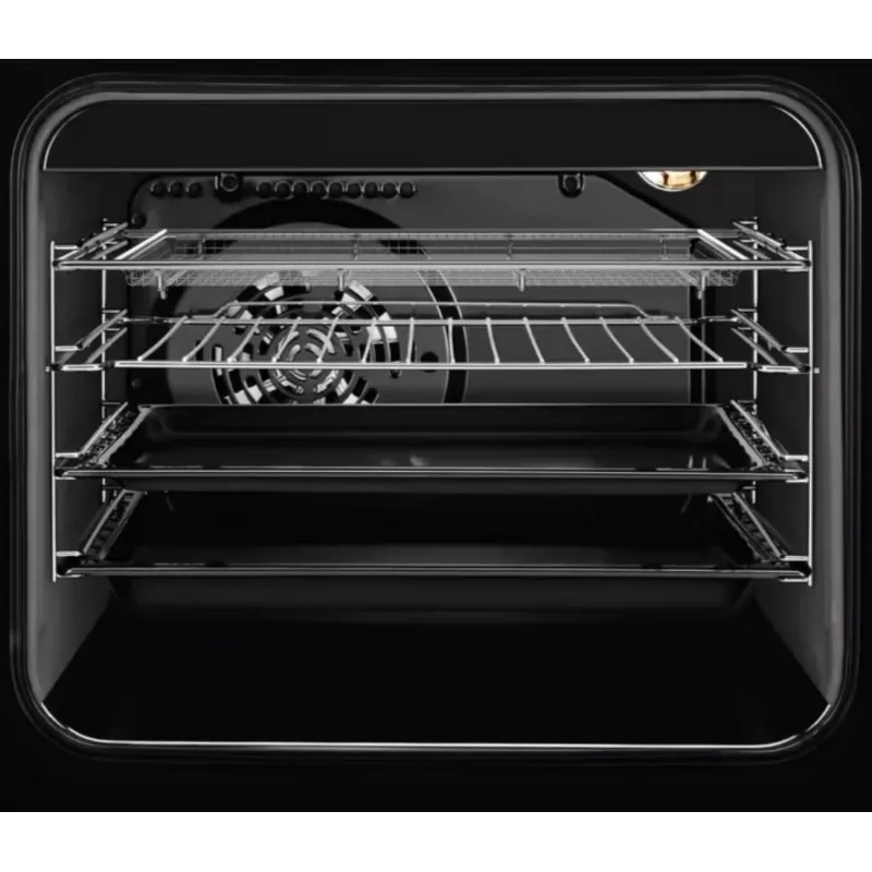 Electrolux LKR564275K freistehender Elektroherd mit Ceranfeld und Umluftbackofen, Schwarz