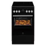 Electrolux LKR564275K freistehender Elektroherd mit Ceranfeld und Umluftbackofen, Schwarz