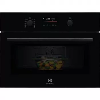 Electrolux LVM6E46Z Einbau-Kombinationsmikrowelle mit Grill, 46 L, 900 W, Touch-Bedienung, Schwarz