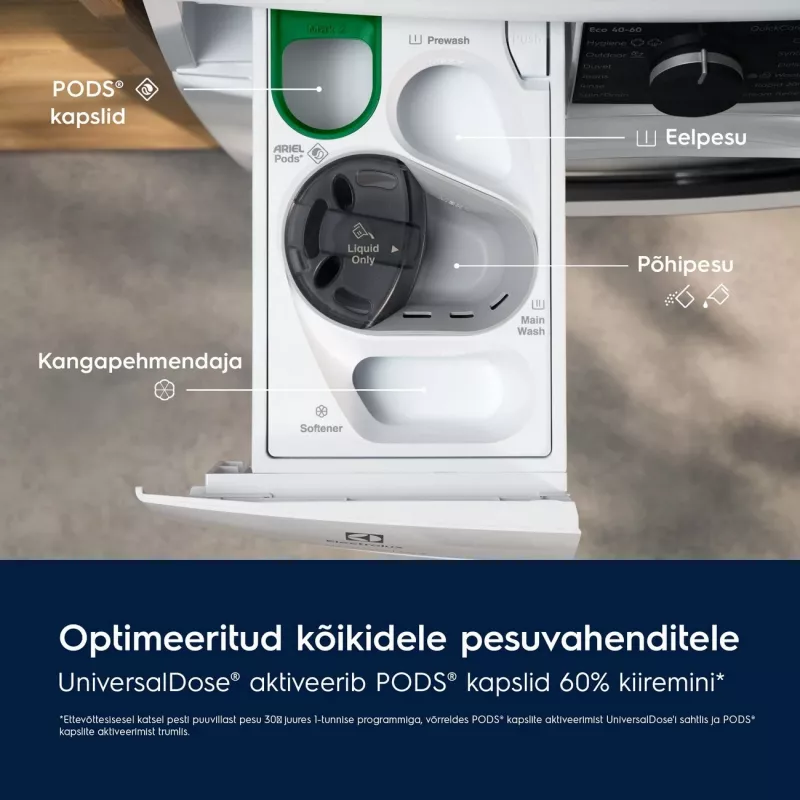 Electrolux SteamCare 700 UniversalDose Waschmaschine, 10 kg, 1600 U/min, Weiß