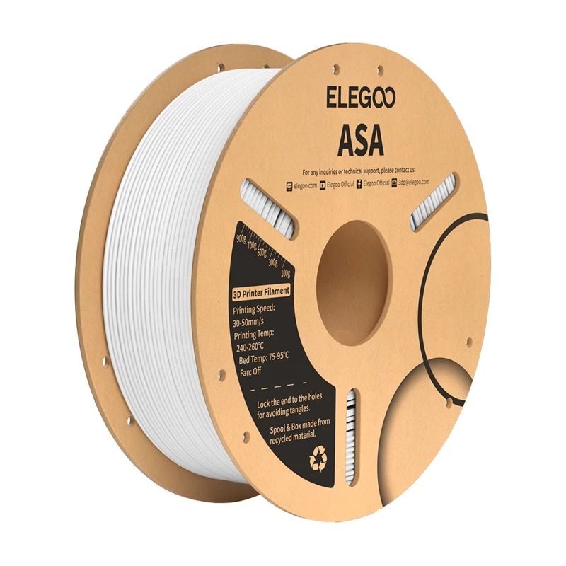 ELEGOO ASA Filament 1,75mm Weiß 1kg