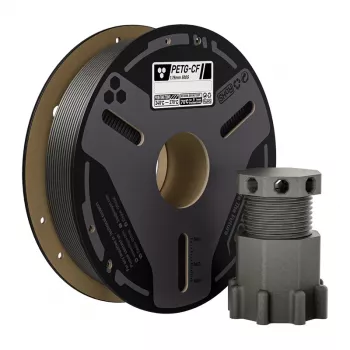 ELEGOO PETG-CF Filament (Grau) 1,75 mm 1 kg kohlefaserverstärktes PETG für FDM-3D-Drucker