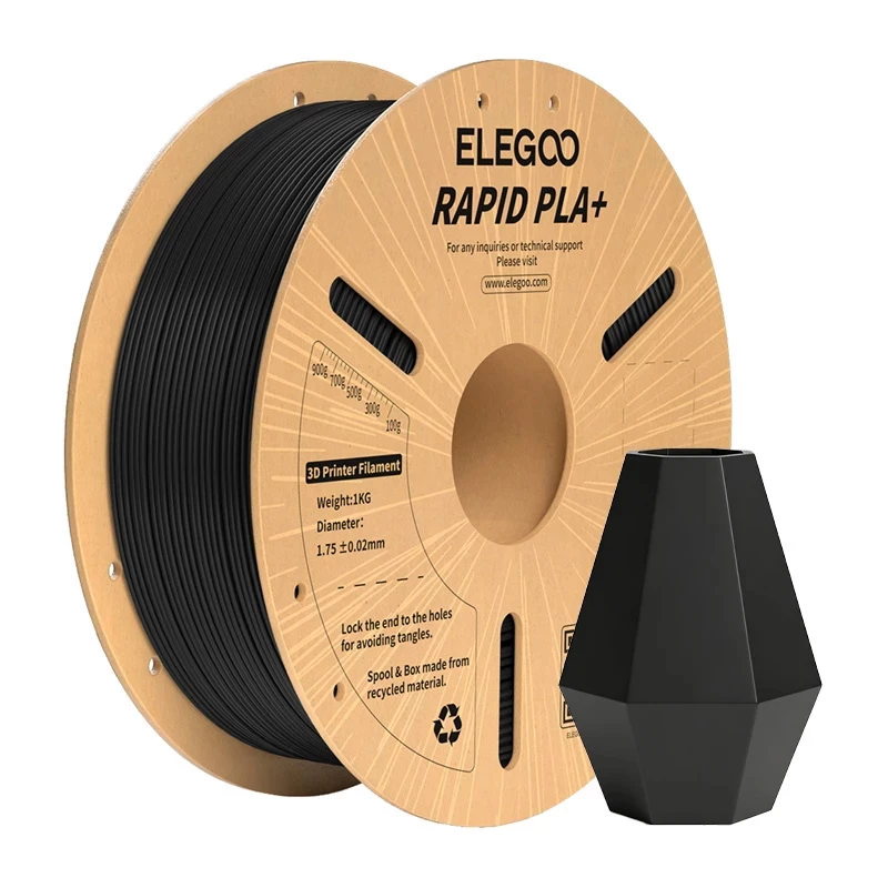 ELEGOO Rapid PLA+ Filament (Schwarz)