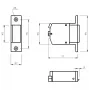 ELEKTRA-PLUS Elektrofallenschloss R1-24.10 24V DC Fail-Safe Einstemmschloss (3000N)