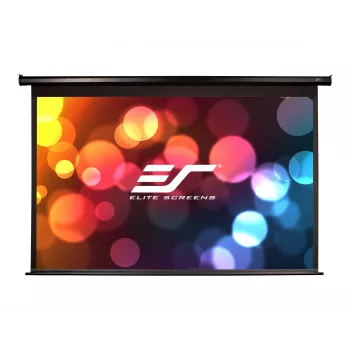 Elite Screens Spectrum Series Electric125H 125 inch Elektrische Motor-Leinwand mit MaxWhite FG Material, 16:9 Seitenverhältnis, weißes Gehäuse
