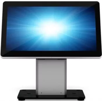 Elo Slim Self-Service Floor Stand für POS-Terminal - Schwarz/Silber - für Elo 1502L, 2002L, 2202L, 2402L, I-Series ESY15i2, ESY15i5, ESY22i2, ESY22i5