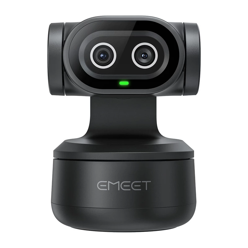 EMEET Pixy Webcam E3138 - Full HD 1080p 60fps, Autofokus, AI-Rauschunterdrückung, Schwarz