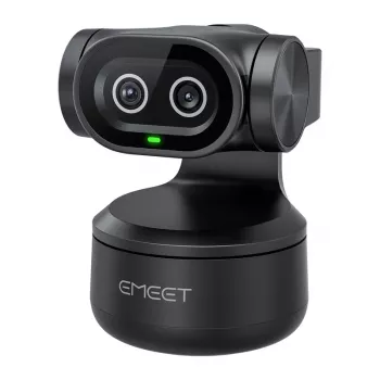 EMEET Pixy Webcam E3138 - Full HD 1080p 60fps, Autofokus, AI-Rauschunterdrückung, Schwarz