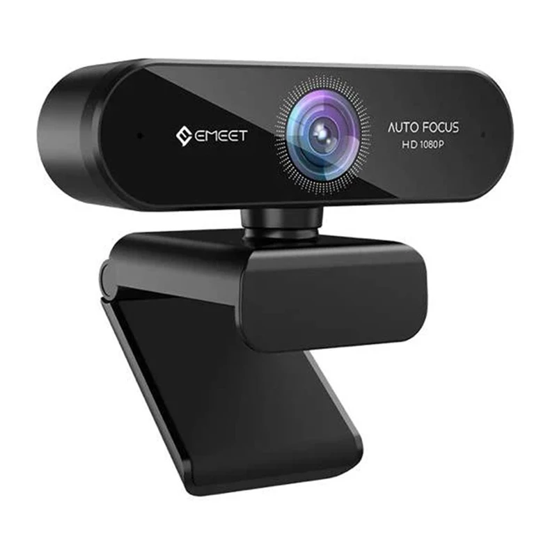 EMEET SmartCam Nova Webcam – 1080p Full HD, Dual Mic mit KI-Rauschunterdrückung, Privacy Shutter, USB