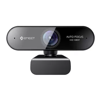 EMEET SmartCam Nova Webcam – 1080p Full HD, Dual Mic mit KI-Rauschunterdrückung, Privacy Shutter, USB