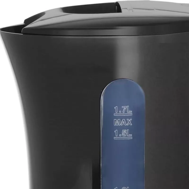 Emerio WK-123483 Wasserkocher 1,7 L Schwarz 2200 W Kabellos mit Wasserstandsanzeige