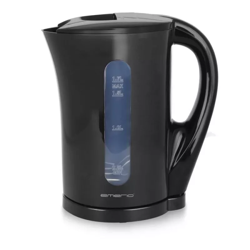 Emerio WK-123483 Wasserkocher 1,7 L Schwarz 2200 W Kabellos mit Wasserstandsanzeige