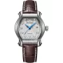 EMILE CHOURIET Damen-Automatikuhr 1911 28mm Silbernes Zifferblatt Braunes Lederarmband