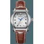EMILE CHOURIET Damen Swiss-Quarzuhr 28mm Edelstahl weißes Leder
