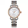 EMILE CHOURIET Damenuhr 011168L306982 (30mm) - Swiss Quartz, Edelstahl, silbernes Zifferblatt, schwarzes Lederarmband