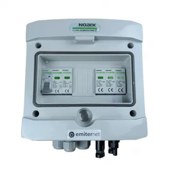 EMITER DCAC Hermetic IP65 PV Combiner Box mit Noark Typ 2 SPD, 1 String, 1 MPPT, 16A 1-Phasig