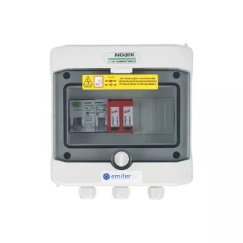 EMITER Schaltgerätekombination AC hermetisch IP65 EMITTER mit AC Dehn Typ 2 Überspannungsschutzgerät, 16A 1-polig, RCD Typ A 40A/300mA