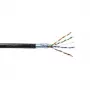 EmiterNet Externes gelgefülltes FTP (F/UTP) Cat.5e Kabel, 4x2x0,5 PE+GEL, Schwarz