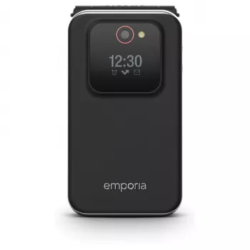 Emporia emporiaJOY V228 Klapphandy, 4G LTE, große Tasten, 2,8 Zoll TFT-Display, Schwarz