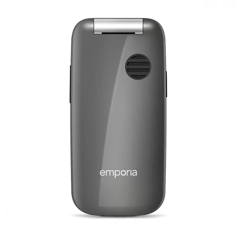 Emporia ONE V200i Klapphandy, 2,31-Zoll-Display, Dual-SIM, SOS-Taste, Space Grey/Silber