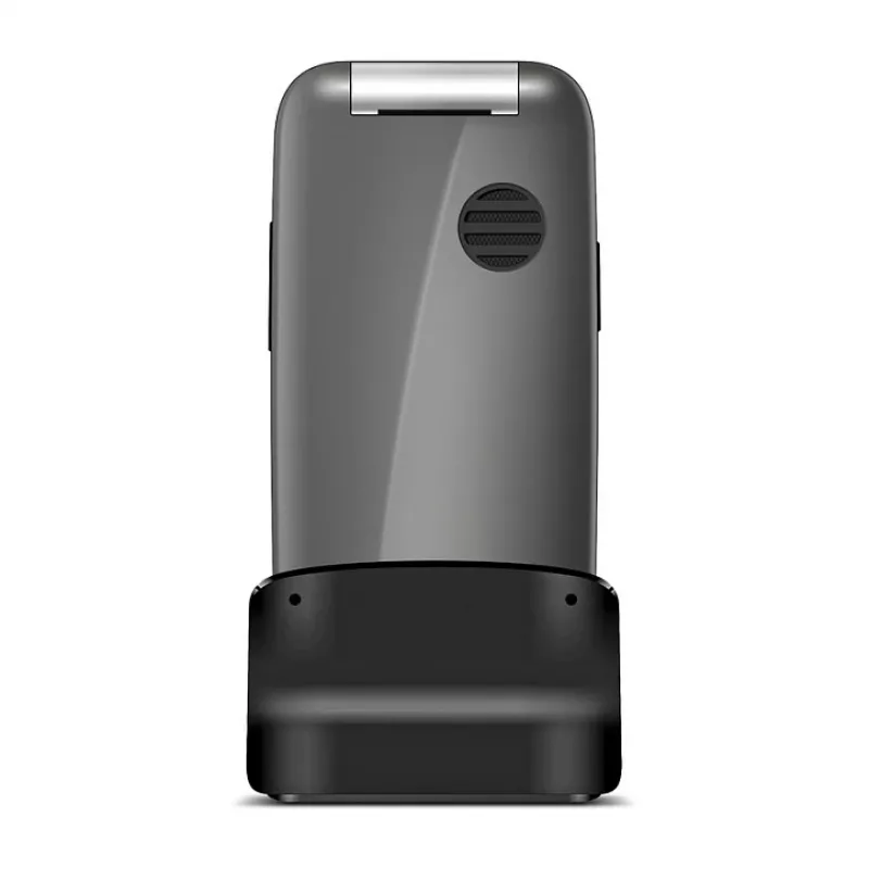 Emporia ONE V200i Klapphandy, 2,31-Zoll-Display, Dual-SIM, SOS-Taste, Space Grey/Silber