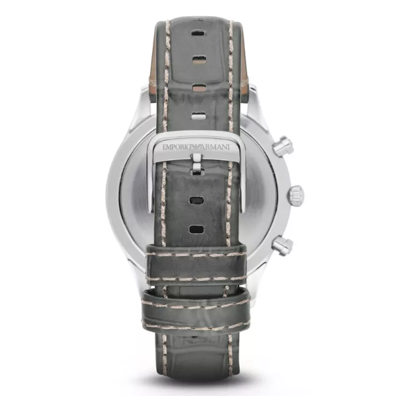 Emporio Armani AR1861 Herren-Chronograph-Uhr aus Edelstahl, 43 mm