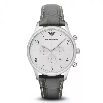 Emporio Armani AR1861 Herren-Chronograph-Uhr aus Edelstahl, 43 mm