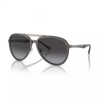 EMPORIO ARMANI EA2145-33578G Sonnenbrille Herren Metallrahmen Matt Schwarz Grau Verlauf Gläser 59mm