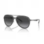 EMPORIO ARMANI EA2145-33578G Sonnenbrille Herren Metallrahmen Matt Schwarz Grau Verlauf Gläser 59mm