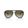 EMPORIO ARMANI EA2145-33598E Herren eckige Sonnenbrille Matt Schwarz Dunkelgrau 59mm