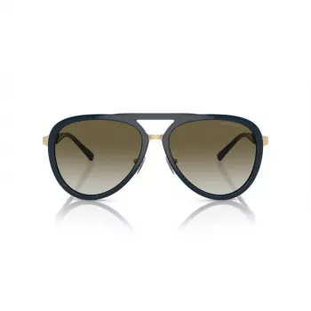 EMPORIO ARMANI EA2145-33598E Herren eckige Sonnenbrille Matt Schwarz Dunkelgrau 59mm