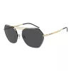 EMPORIO ARMANI EA2148-301387 Herren-Sonnenbrille, Matt-Schwarzer Rahmen, Dunkelgraue Gläser, 56 mm