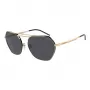 EMPORIO ARMANI EA2148-301387 Herren-Sonnenbrille, Matt-Schwarzer Rahmen, Dunkelgraue Gläser, 56 mm