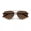 EMPORIO ARMANI EA2156-300673 Herren-Sonnenbrille, Matt Schwarz, Dunkelgraue Gläser, 59 mm