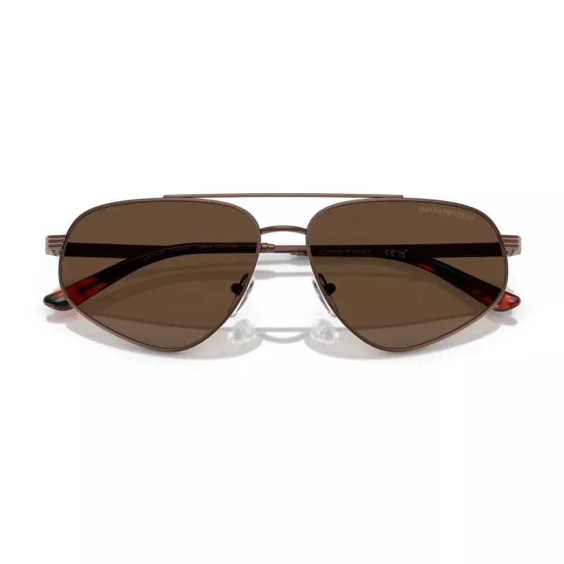 EMPORIO ARMANI EA2156-300673 Herren-Sonnenbrille, Matt Schwarz, Dunkelgraue Gläser, 59 mm