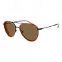 EMPORIO ARMANI EA2163-3001OR Herren-Sonnenbrille - Glänzend schwarzer Rahmen, dunkelgraue Gläser, 56 mm