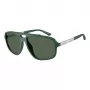 EMPORIO ARMANI EA4236U619071 Herren-Sonnenbrille - Matt schwarzer, pilot-inspirierter quadratischer Rahmen, dunkelgraue Gläser, 59 mm