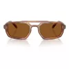 EMPORIO ARMANI EA4240U620373 Herren-Sonnenbrille - Matt schwarzer Rahmen, dunkelgraue Gläser, 53 mm